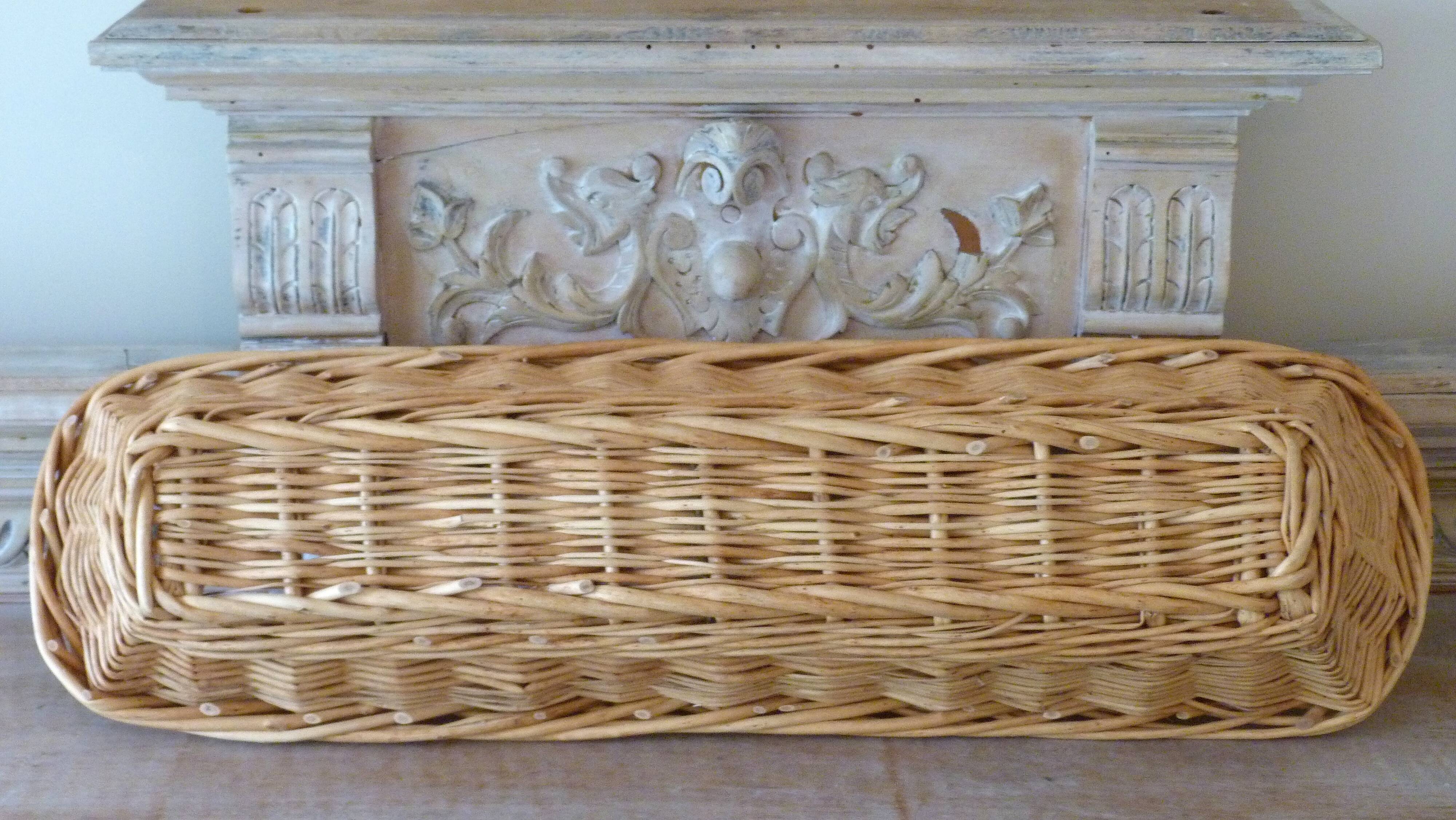 Old wicker bread basket