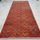 Vintage Turkish Oushak rug 118x306 cm