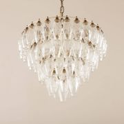 Carlo Scarpa Poliedri chandelier, Venini, Italy 1960s