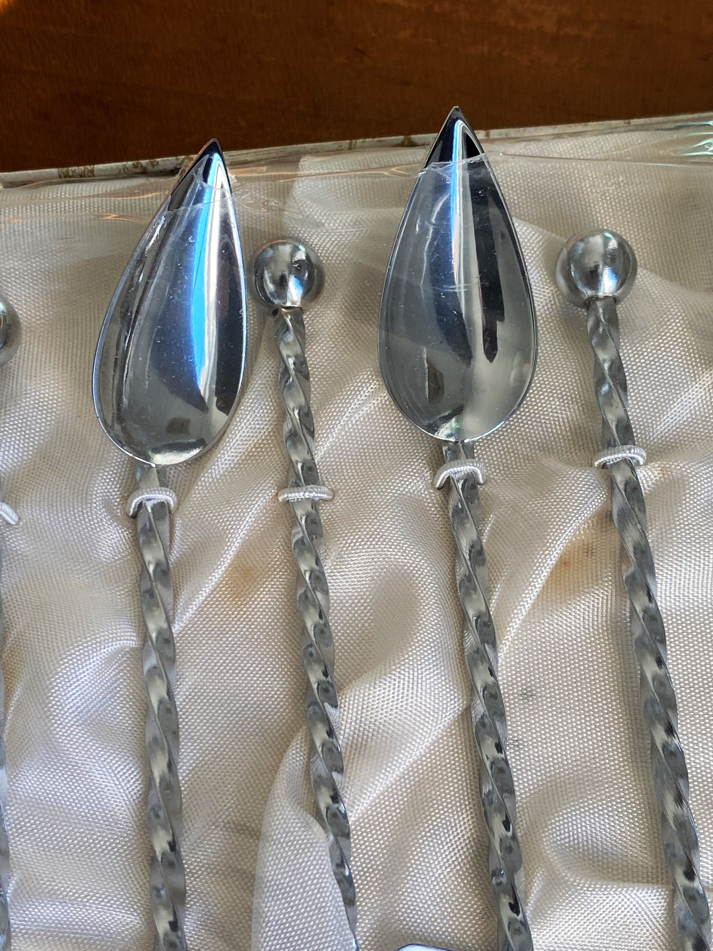 Set of 6 cocktail spoons