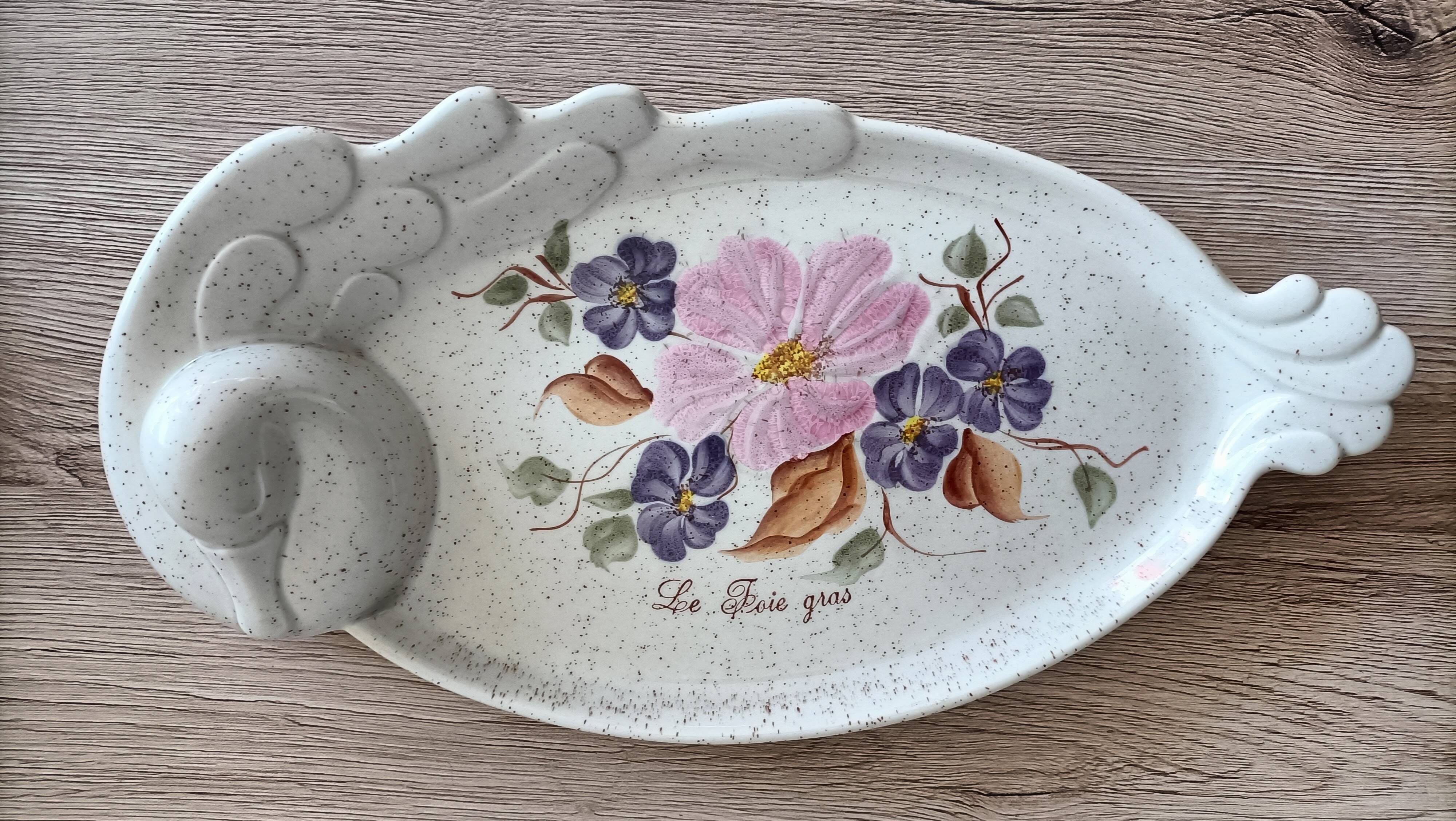 Ceramic foie gras serving dish