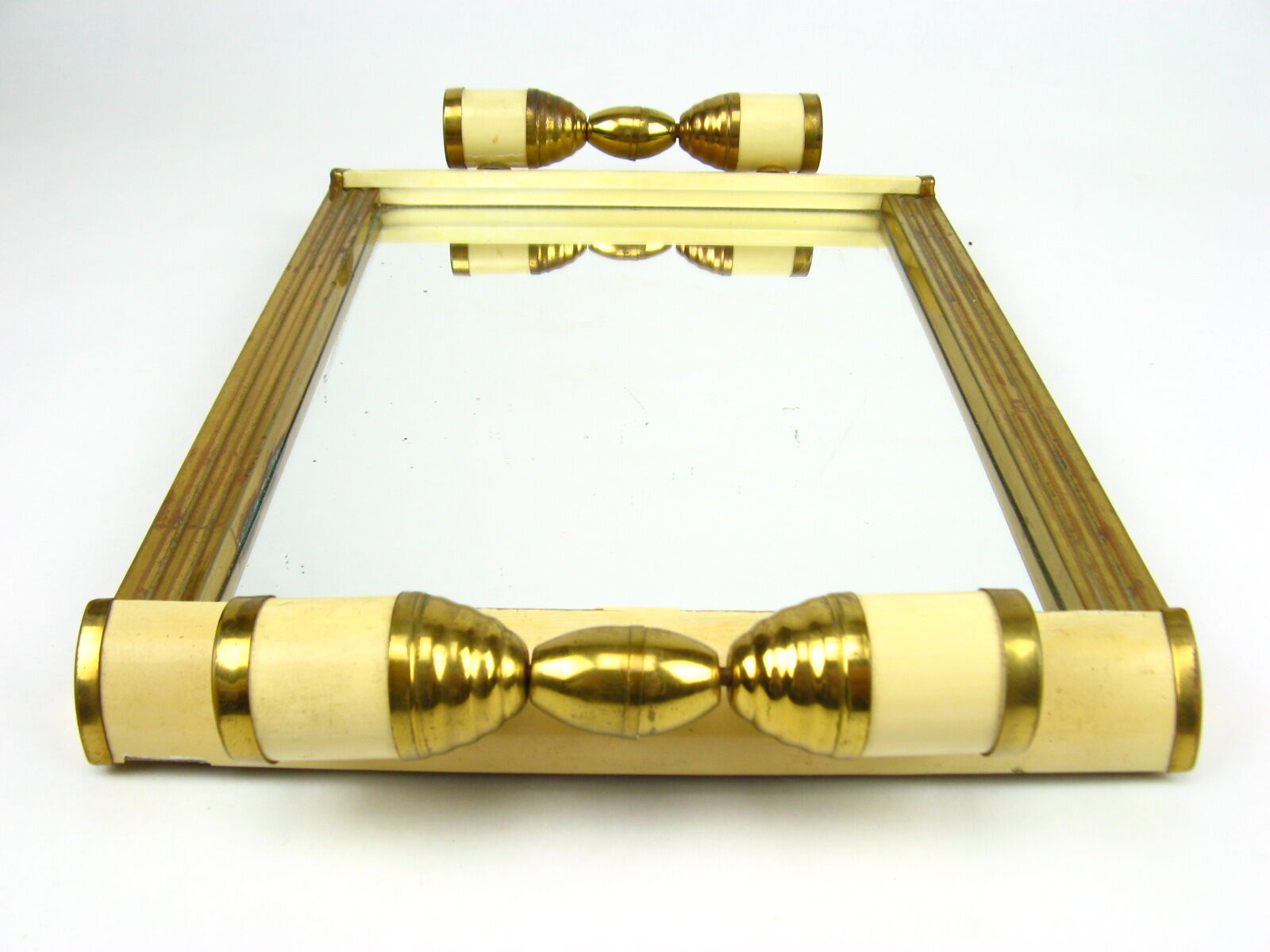 Plateau miroir art déco