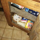 French Oratory prayer storage cabinet in walnut