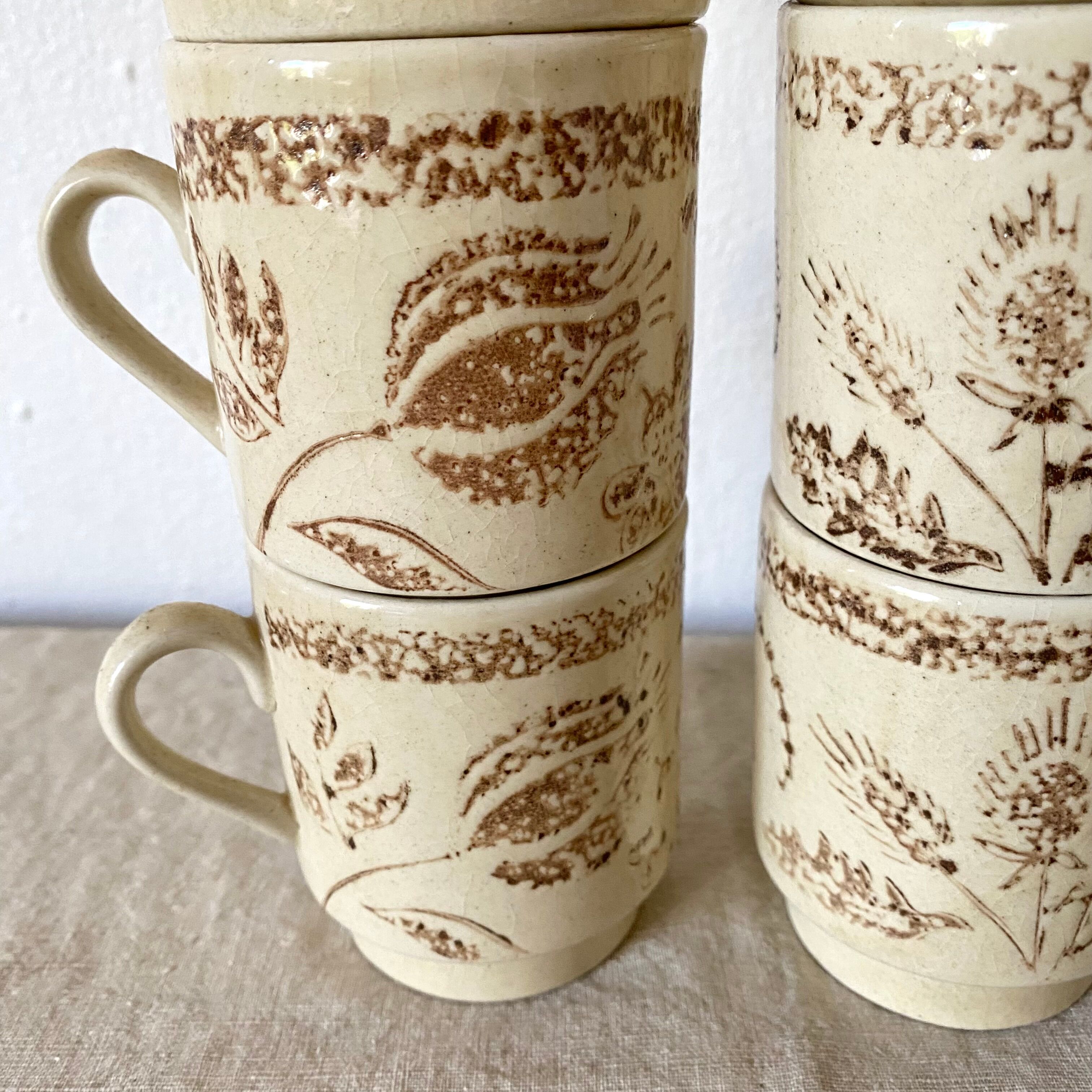Tasses à café vintage Badonviller