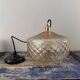 Vintage amber glass pendant light