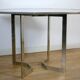 Chrome steel table and glass tray, France, circa 1970