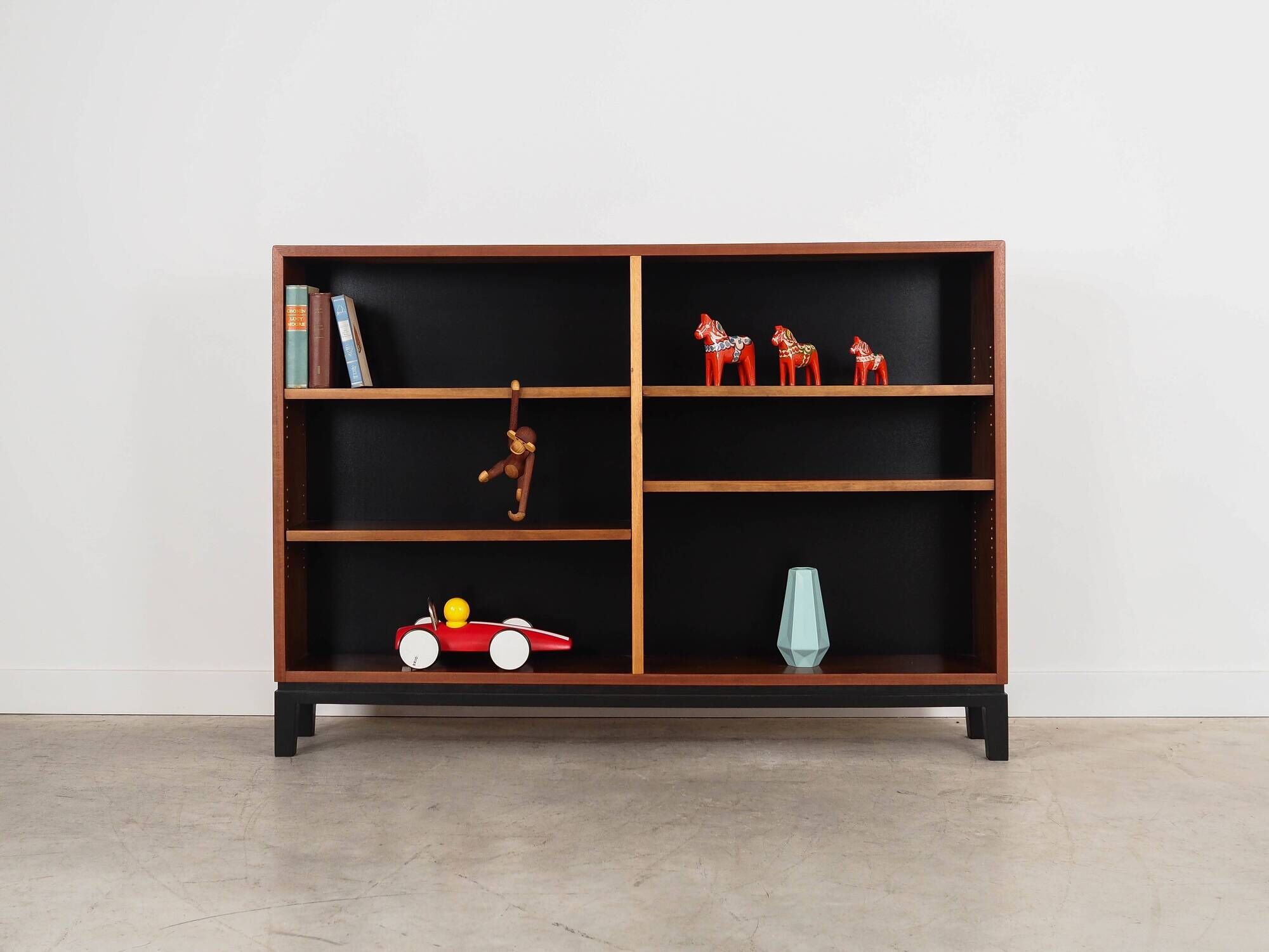 Walnut bookcase, Danish design, 1970s, production: Denmark