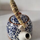 wicker handle teapot