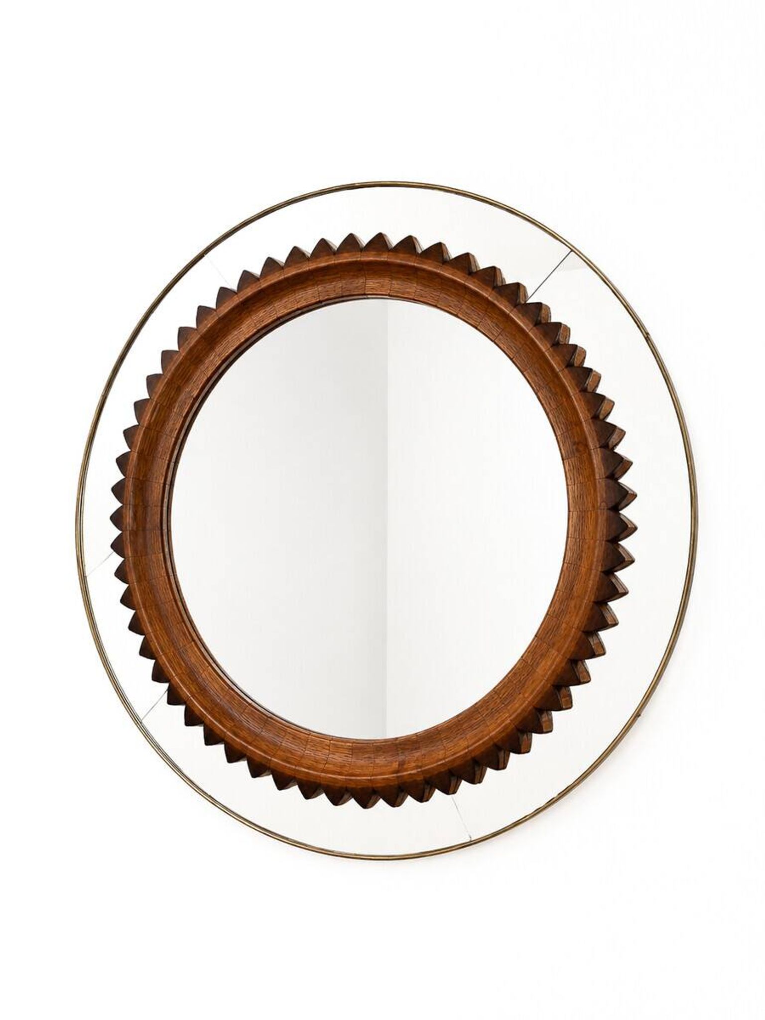 Miroir circulaire par Fratelli Marelli, Italie, années 1950