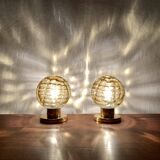Set of 2 Glass Table Lamps from Doria