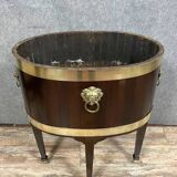 18th century mahogany and gilded bronze wine cooler planter