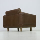 Vintage armchair Søren Nissen and Ebbe Gehl in brown leather