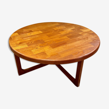 Solid teak coffee table by Niels Bach, Denmark 1960's