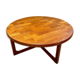 Solid teak coffee table by Niels Bach, Denmark 1960's