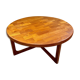 Solid teak coffee table by Niels Bach, Denmark 1960's