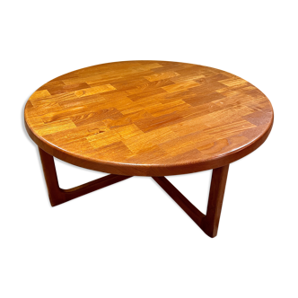 Solid teak coffee table by Niels Bach, Denmark 1960's