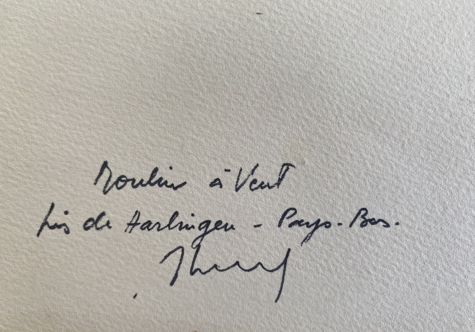 Painting "mill in harlingen" (netherlands) jean-francois devaliere (1926-2021)