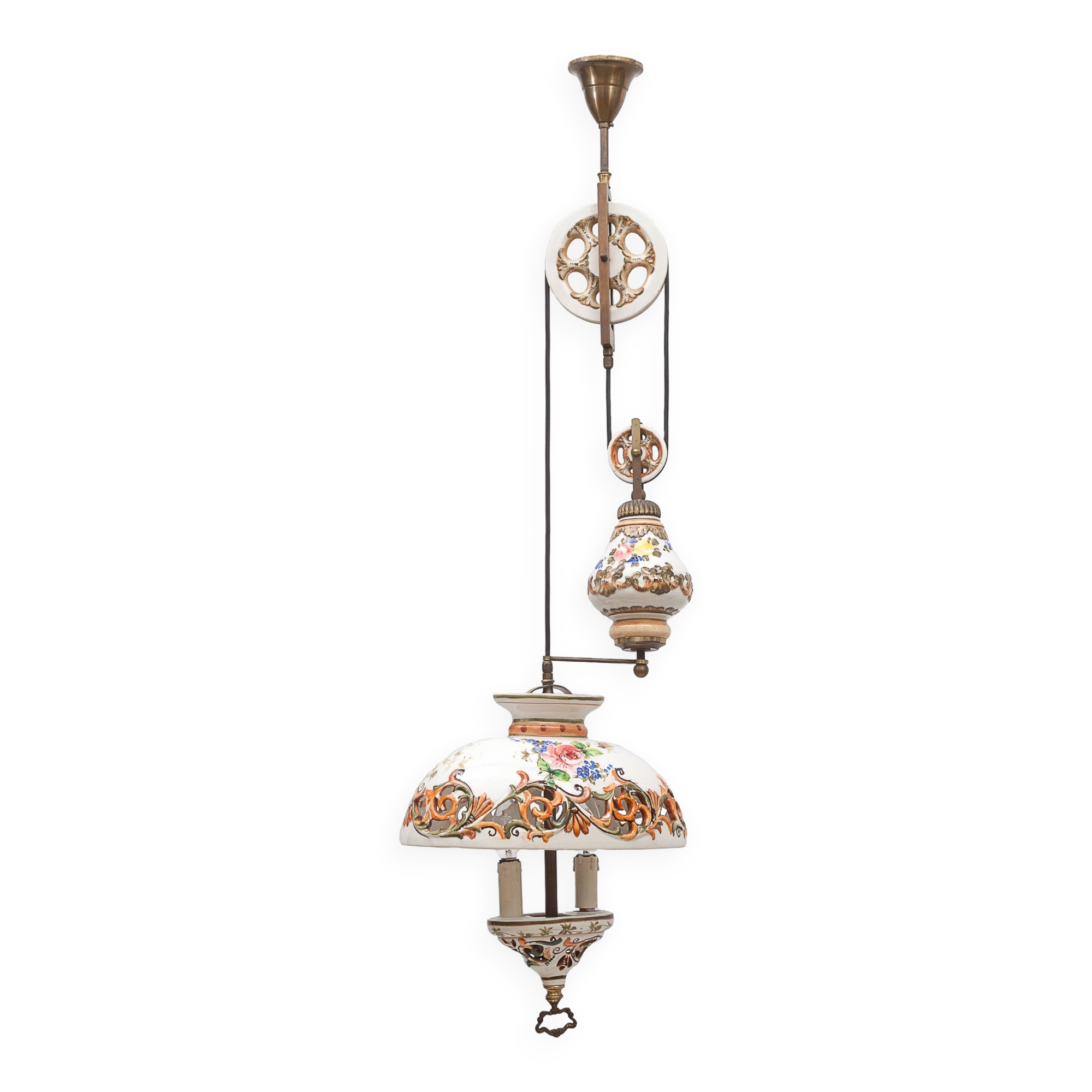 Ceramic up-and-down chandelier