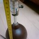 Pied de lampe sphérique en bois