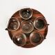 Teak coffee and tea set Schott & Gen Mainz Germany, 1970s.