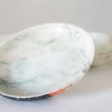 Hand-painted art deco round box