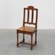 Chaise d'appoint en chêne sculpté, France, XVIIIe siècle