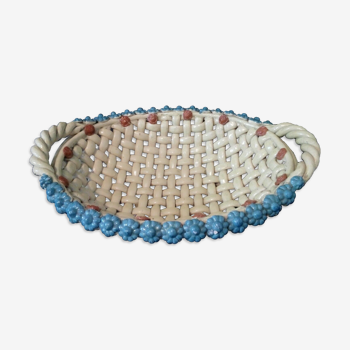 Braided ceramic basket