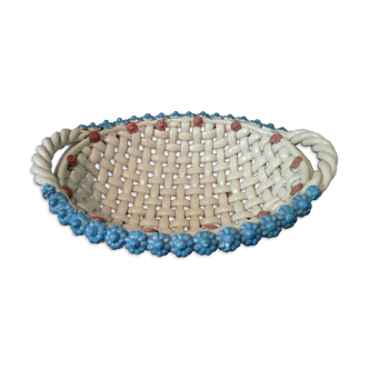 Braided ceramic basket