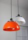 Vintage 2240 Faro pendant lamp by Luigi Massoni for Guzzini & Meblo, 1960s, set of 2