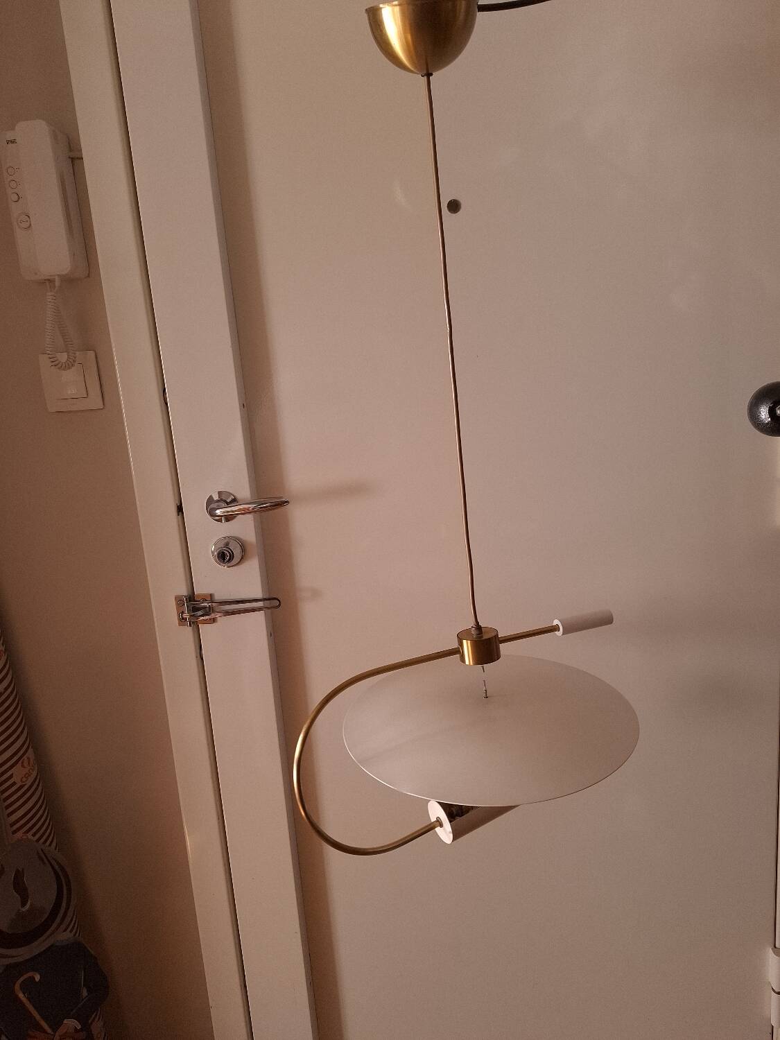 80'S pendant light house Lucien Gau