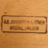 Four scandinavian johansson chairs