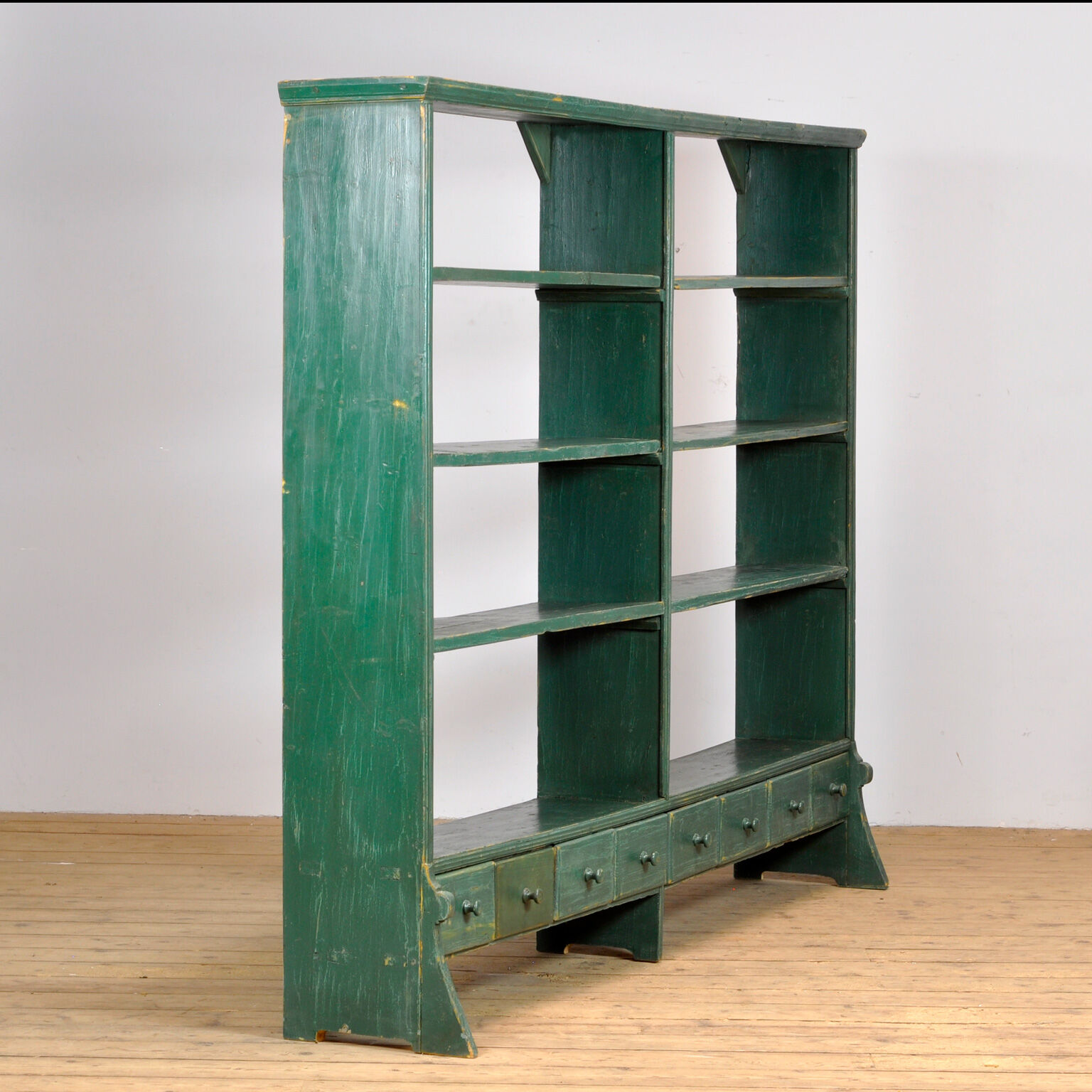 Bookcase With 8 Drawers, 1940's