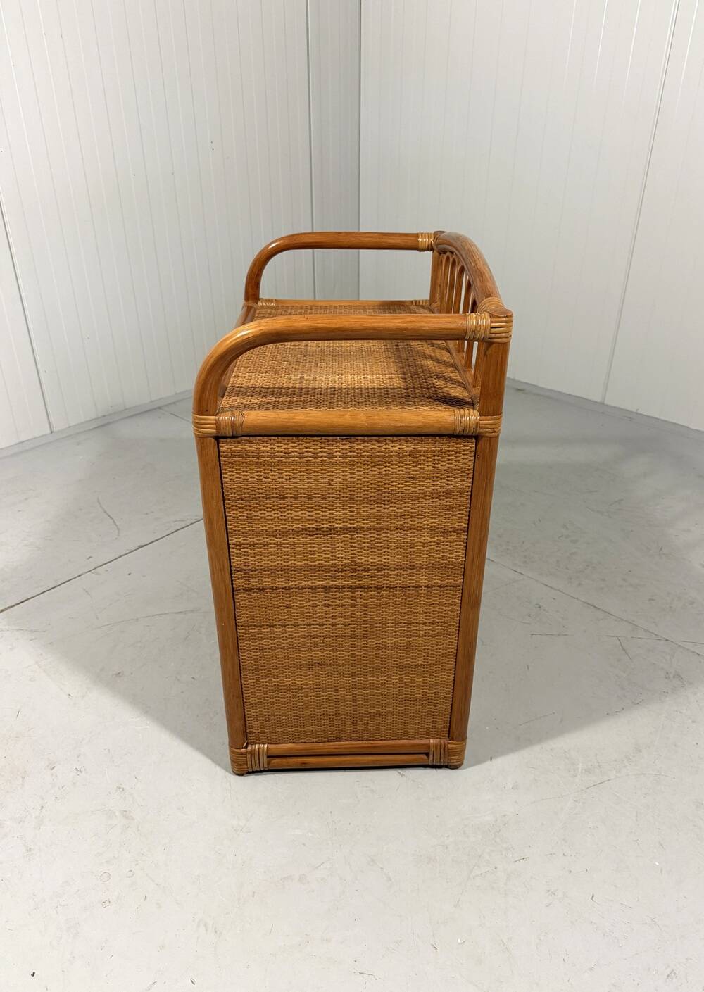 Rattan chest of drawers bedside table 1980’s