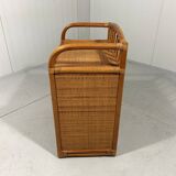 Rattan chest of drawers bedside table 1980’s