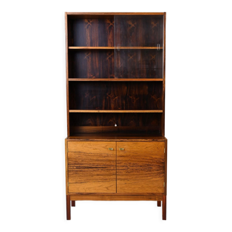 Rosewood cabinet with display case