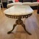 Coffee table in gilded bronze and marble