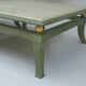 Paire de tables basses carrées de style étrusque en bronze patiné à l'antique circa 1970 "