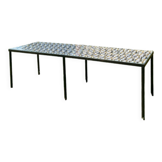 1950s metal coffee table