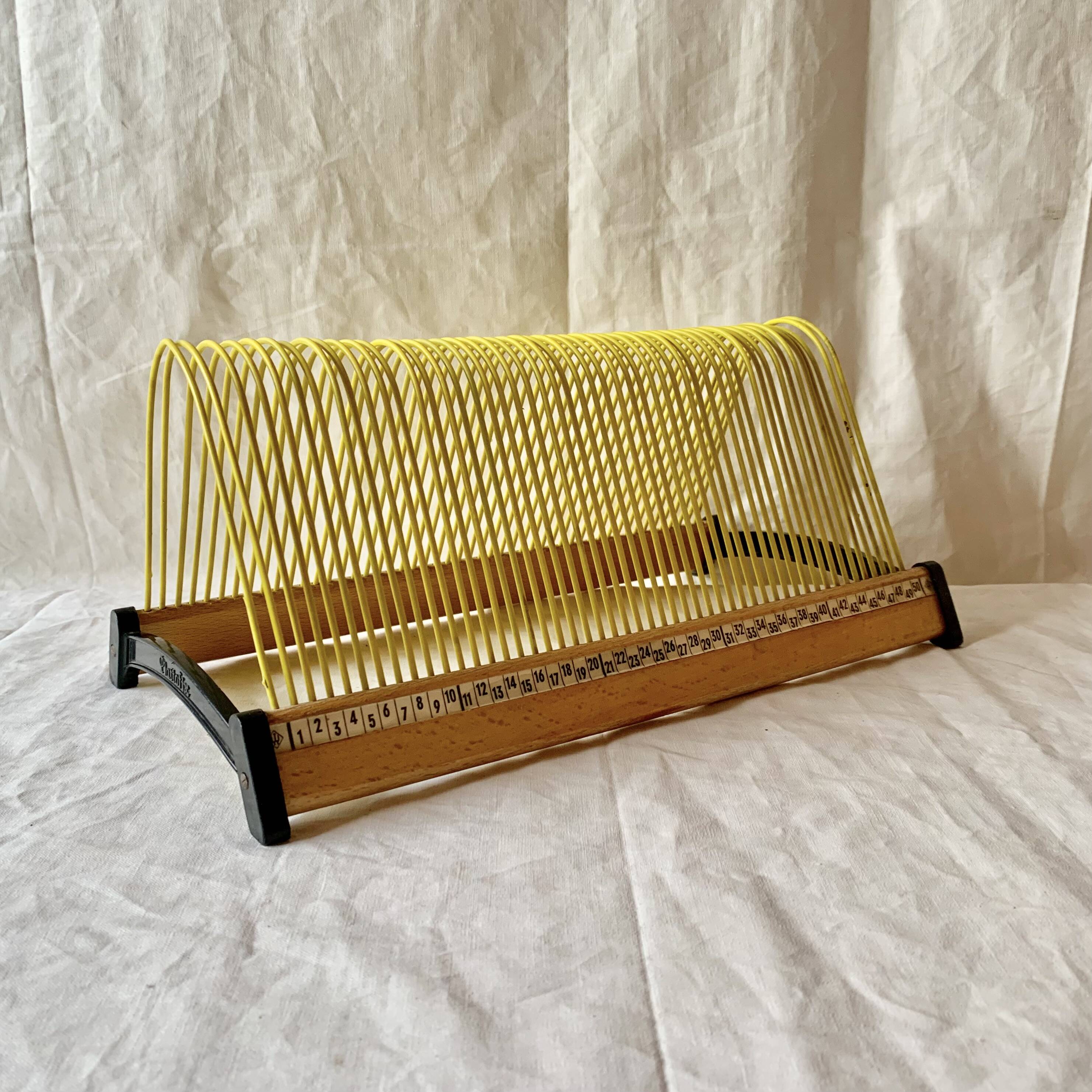 Plattofix vintage record holder for 50 vinyls