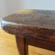 Brutalist coffee table made of solid wood – Handcrafted – 1960s-70s