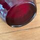 Vase scandinave verre rouge Sweden Seda