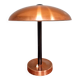 Large copper desk lamp, 1950s