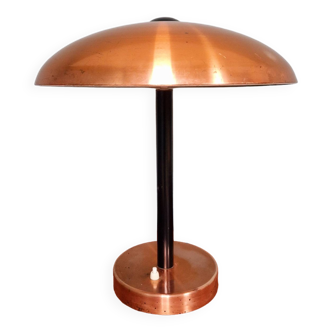 Grande lampe de bureau en cuivre, années 50