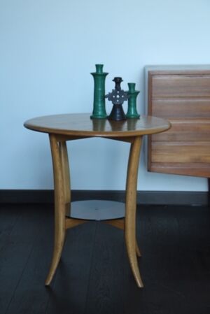 Guéridon Ercol Uk en Orme massif 1970