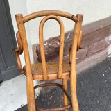 Viennese high baby chair curved tuna and