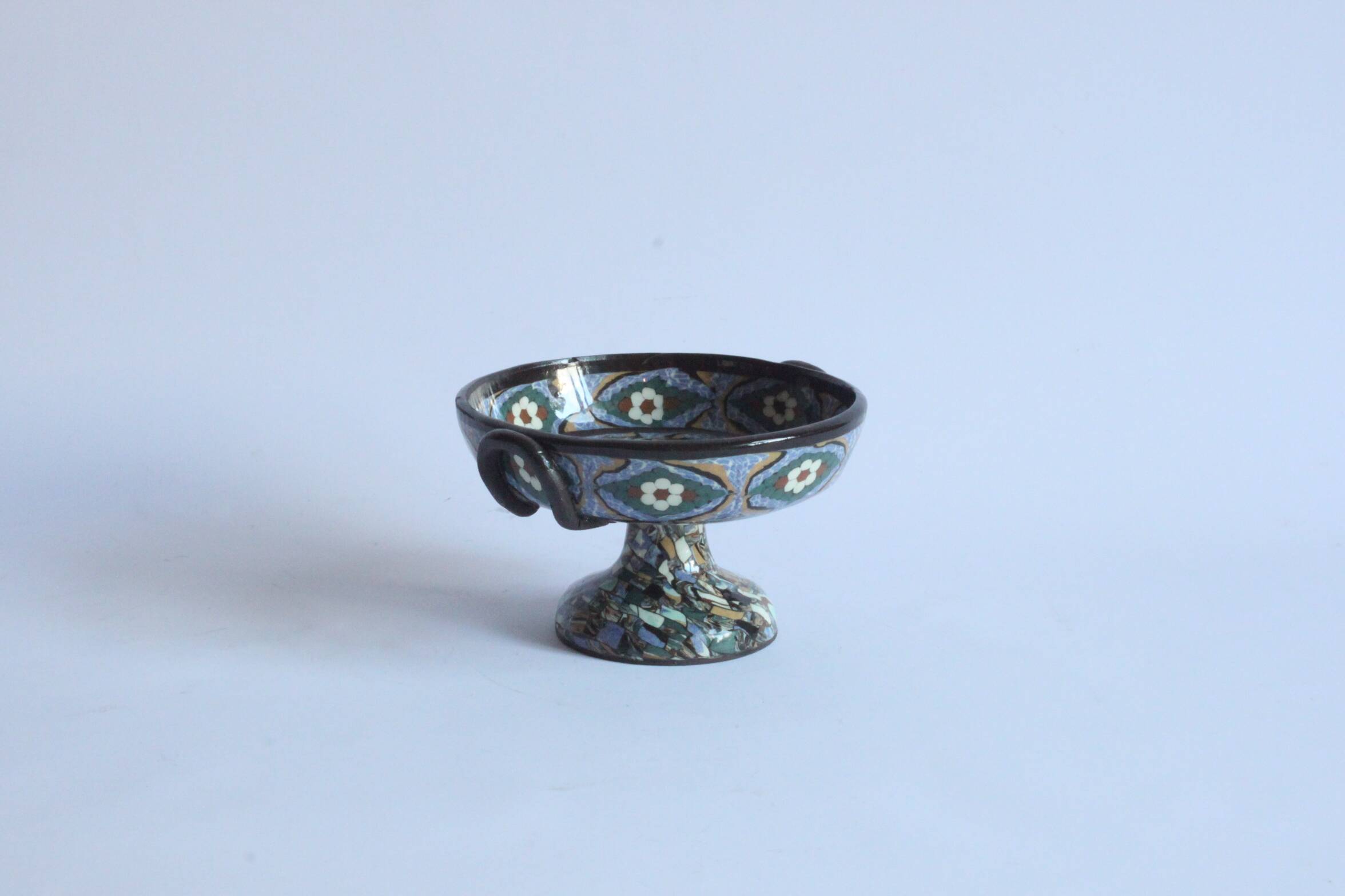 Taza en mosaïque Art déco par Jean Gerbino, 1930