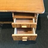 Boomerang Louis Sognot rattan desk