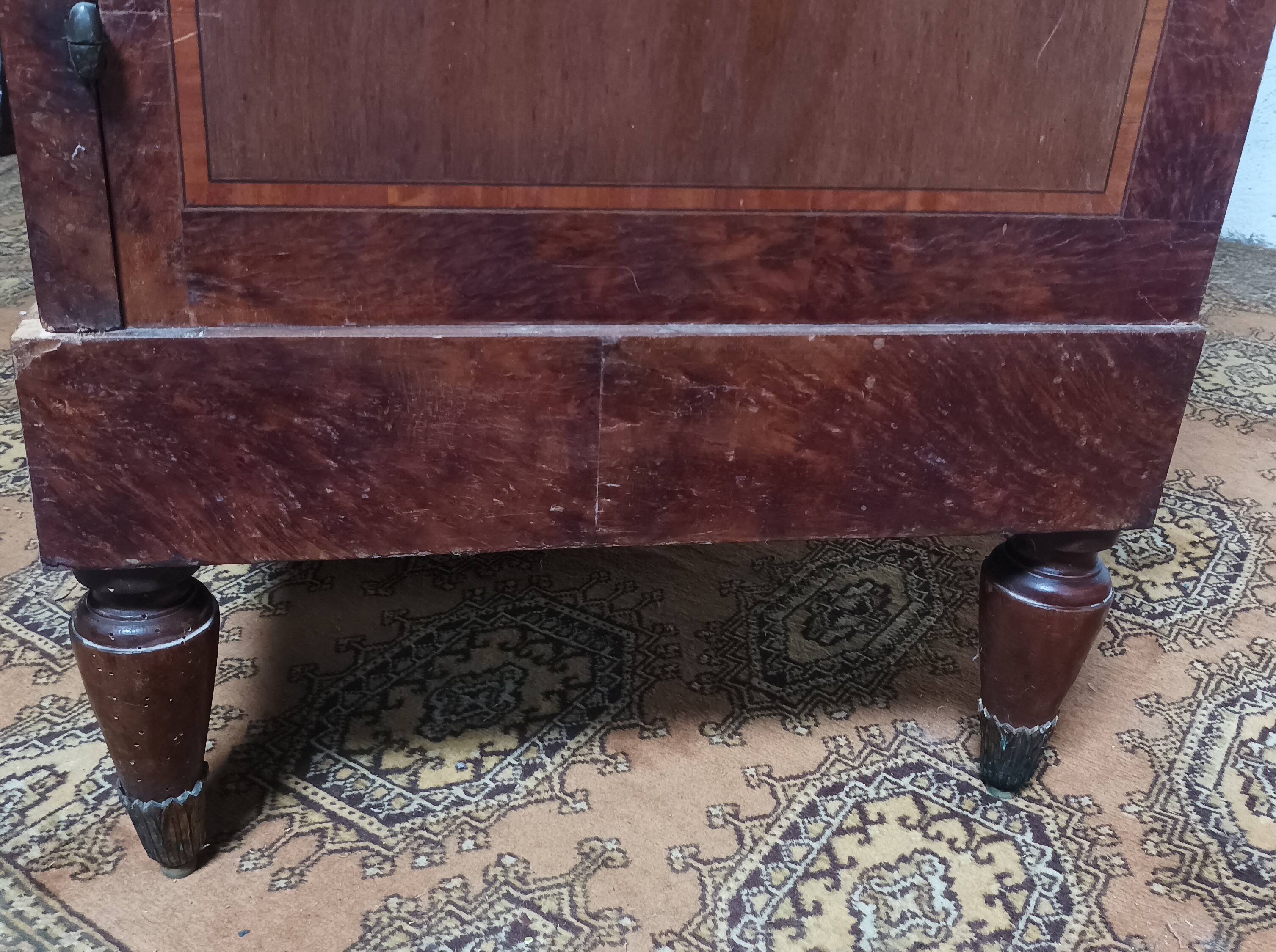 Louis XVI library in cedar burl