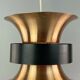 70s lamp light hanging lamp ceiling lamp metal Space Age Design VEB 60s