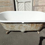 cast-iron bathtub on foot, 2 rounded ends